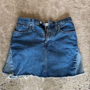 Madewell Denim Blue Women's A-line Skirt